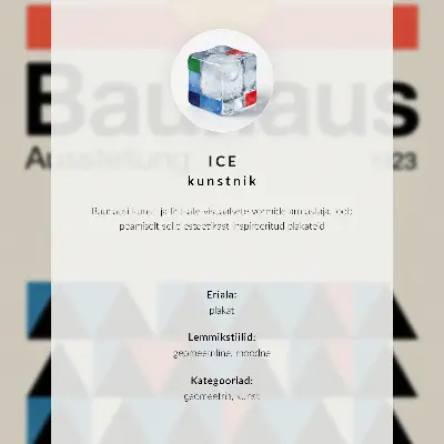 Póster de composición geométrica de estilo minimalista moderno con colores saturados