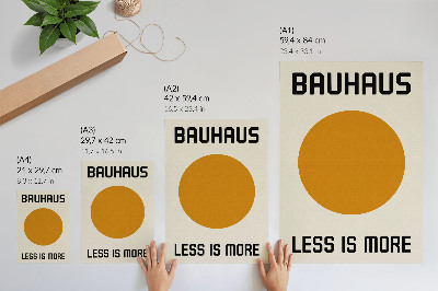Lienzo decorativo moderno Círculo minimalista Bauhaus fondo crema