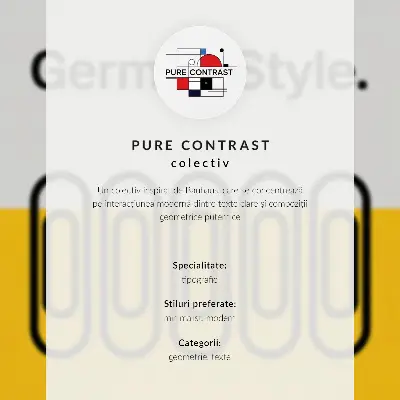 Lámina artística Bauhaus con diseño de simplicidad geométrica