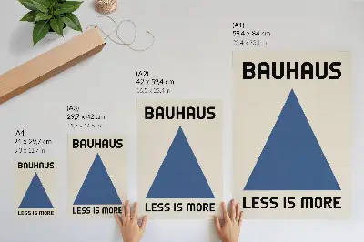 Lámina artística Bauhaus con diseño de simplicidad geométrica