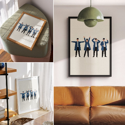 Lienzo decorativo moderno Personajes modernos al estilo escandinavo