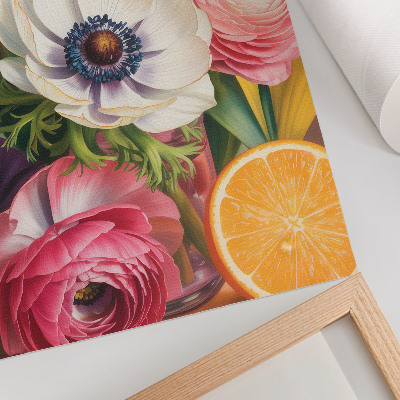 Póster Flores llenas de vida y color sin comas