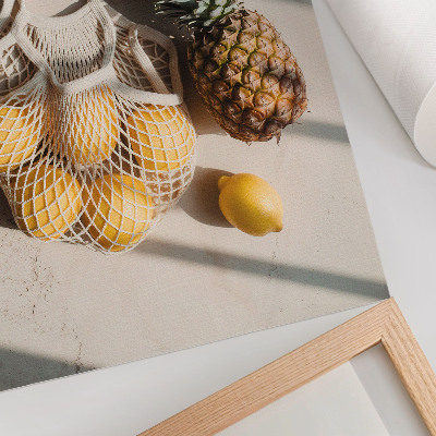 Lámina artística de alta calidad Productos naturales sobre un fondo claro