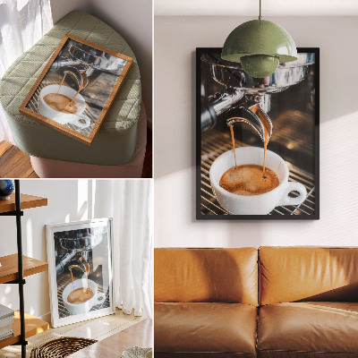 Lienzo decorativo moderno Bebida expresiva en vaso blanco, modernidad