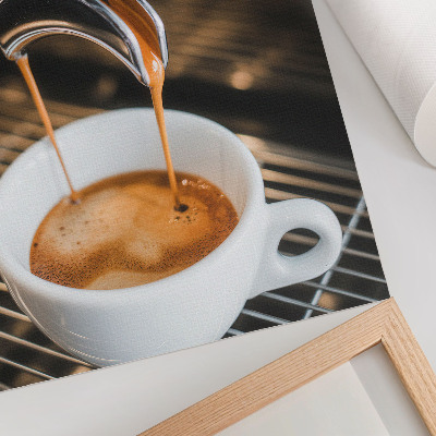 Lienzo decorativo moderno Bebida expresiva en vaso blanco, modernidad