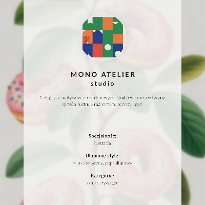 Póster con colores saturados Rebanadas de pizza en la rama de un árbol en colores alegres.