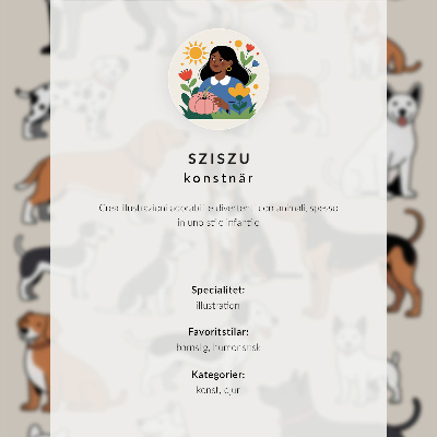 Póster Un gatito sobre un fondo gris en un estilo minimalista.