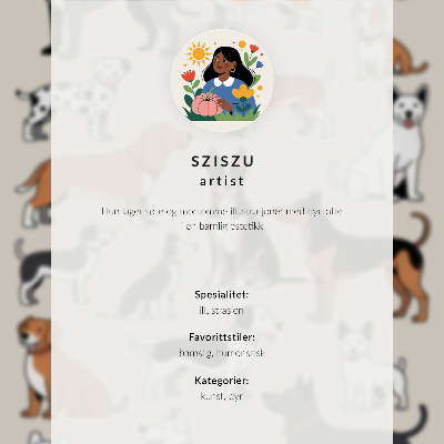 Póster Un gatito sobre un fondo gris en un estilo minimalista.