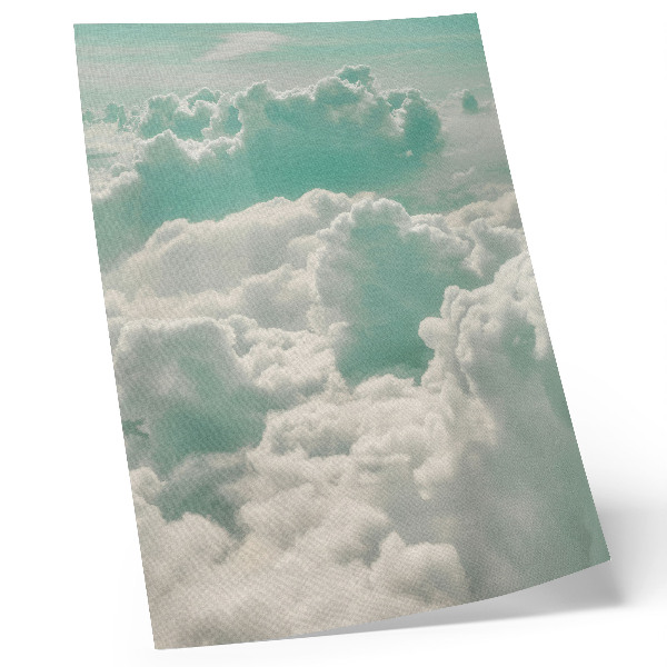 Póster Nubes en el cielo azul, paz, armonía
