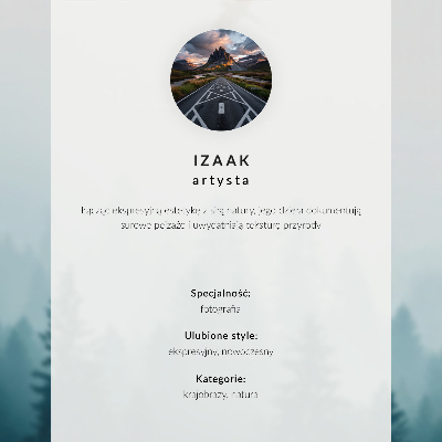 Póster Nubes en el cielo azul, paz, armonía