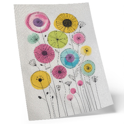 Lámina artística de alta calidad Flores coloridas, alegría al estilo moderno