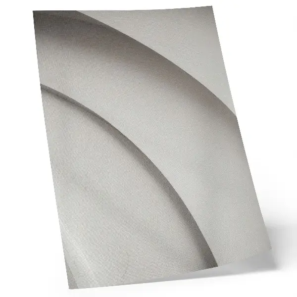 Póster minimalista con curvas blancas con colores saturados