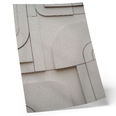 Póster Las formas geométricas componen con elegancia moderna.