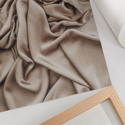 Lámina artística de alta calidad con acabado en color beige, pliegues delicados y ambiente acogedor