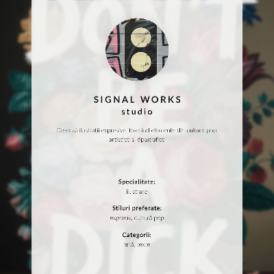 Lienzo decorativo moderno Flores coloridas con letras blancas contrastan eficazmente
