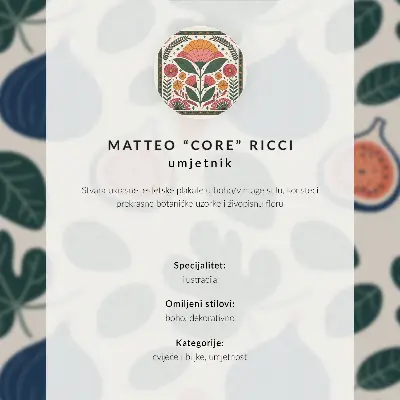 Lienzo decorativo moderno con motivos florales retro