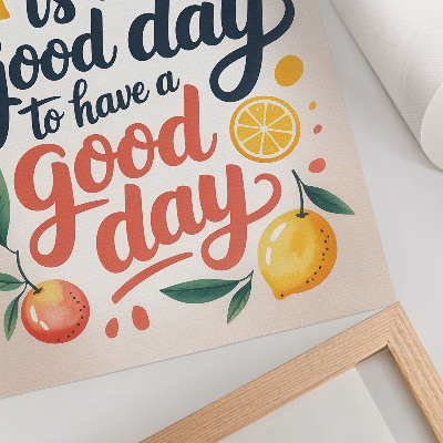 Póster Letras de cítricos coloridas de estilo moderno