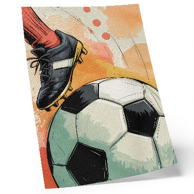 Lienzo decorativo moderno Toque deportivo, colores preciosos, composición dinámica.
