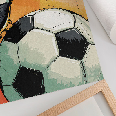 Lienzo decorativo moderno Toque deportivo, colores preciosos, composición dinámica.