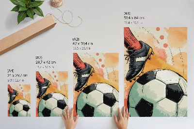 Lienzo decorativo moderno Toque deportivo, colores preciosos, composición dinámica.