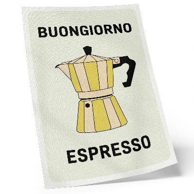Póster con colores saturados Cafetería con fondo claro y atractiva inscripción