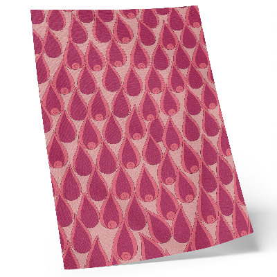 Lámina artística de alta calidad Las gotas rosas repiten un patrón dinámico