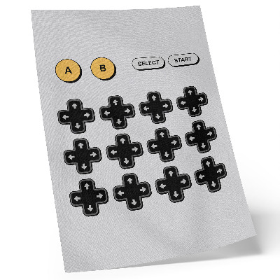 Póster con colores saturados Control de videojuegos minimalismo retro modernidad