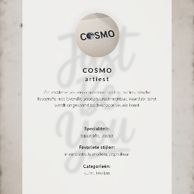 Póster con colores saturados Fondo rosa, letras blancas, estilo moderno