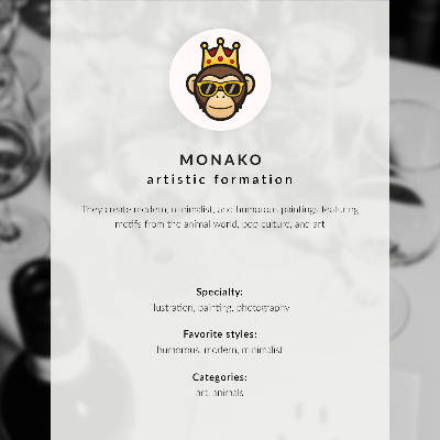Lienzo decorativo moderno Colores dinámicos, contrastes llamativos, perro adorable