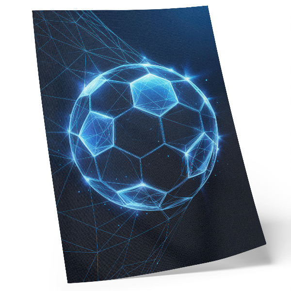 Póster con colores saturados Líneas geométricas y luces de bola digital
