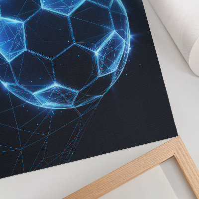 Póster con colores saturados Líneas geométricas y luces de bola digital