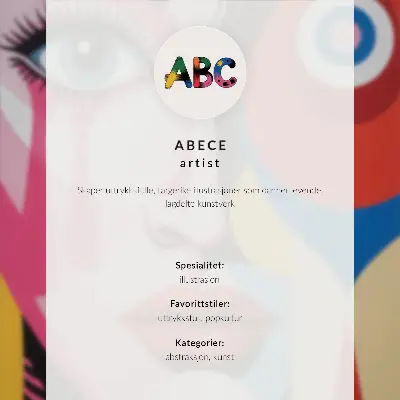Lienzo decorativo moderno con formas abstractas de ojo colorido