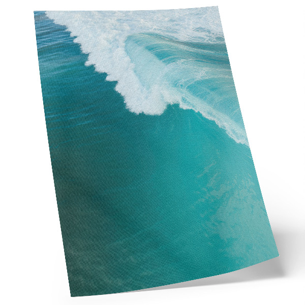 Póster Olas turquesas del océano, ambiente tranquilo, armonía