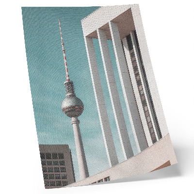 Lienzo decorativo moderno Torre minimalista, edificios modernos, cielo azul
