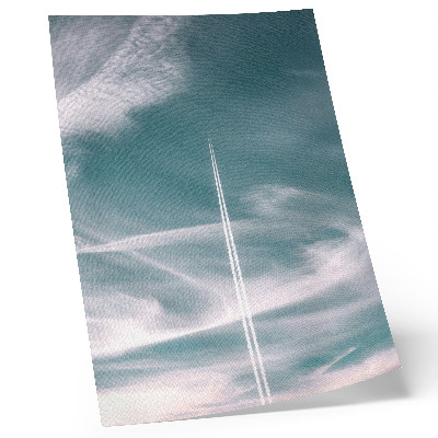 Póster con colores saturados Inspiración de libertad con un rayo de cielo azul