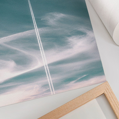 Póster con colores saturados Inspiración de libertad con un rayo de cielo azul
