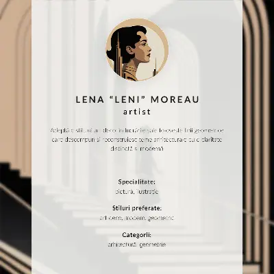 Póster de arcos modernos con elegancia Art Déco diseño con colores saturados y contraste