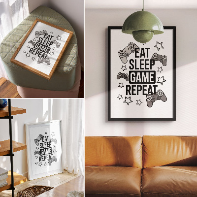 Póster Inscripción de estrellas para almohadillas estilo minimalista moderno