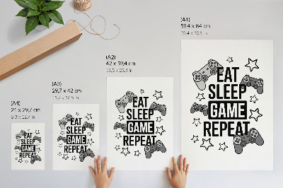 Póster Inscripción de estrellas para almohadillas estilo minimalista moderno