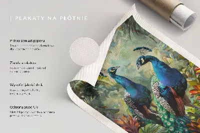Póster de caballo en campo primaveral con colores saturados