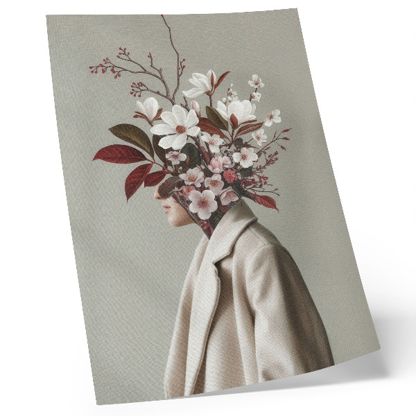 Lienzo decorativo moderno Ramo de flores con inspiración artística
