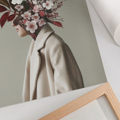 Lienzo decorativo moderno Ramo de flores con inspiración artística
