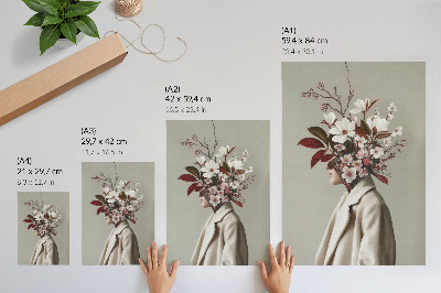 Lienzo decorativo moderno Ramo de flores con inspiración artística