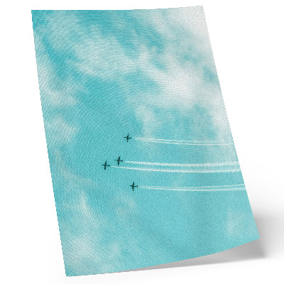 Lienzo decorativo moderno Aviones en el cielo en un sistema dinámico moderno
