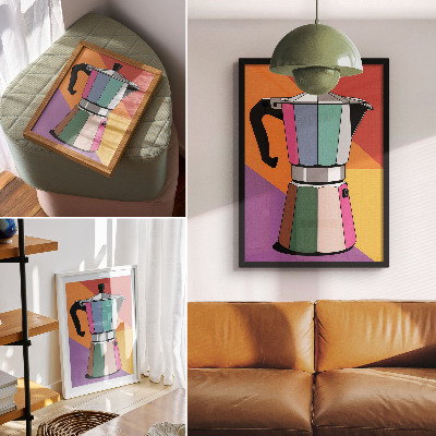 Lienzo decorativo moderno Colores contrastantes, estilo expresivo, combinación fructífera