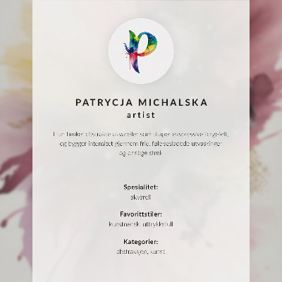 Póster con colores saturados Una figura de colores brillantes con una espada.