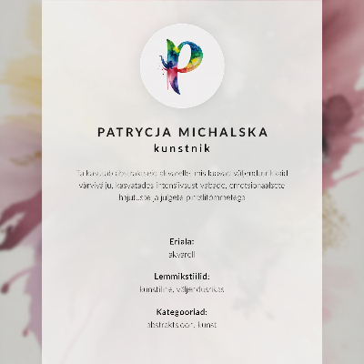 Póster con colores saturados Una figura de colores brillantes con una espada.