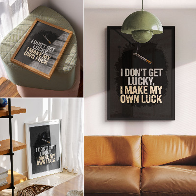 Lámina artística de alta calidad Eslogan motivacional: diseño minimalista