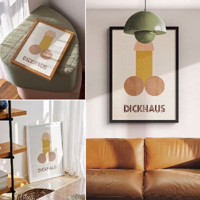 Lienzo decorativo moderno Gráficos estilo Bauhaus de Dickhaus