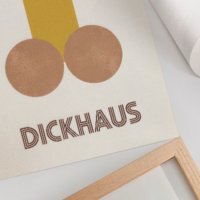 Lienzo decorativo moderno Gráficos estilo Bauhaus de Dickhaus